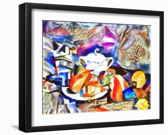 white teapot,2017-Alex Caminker-Framed Giclee Print