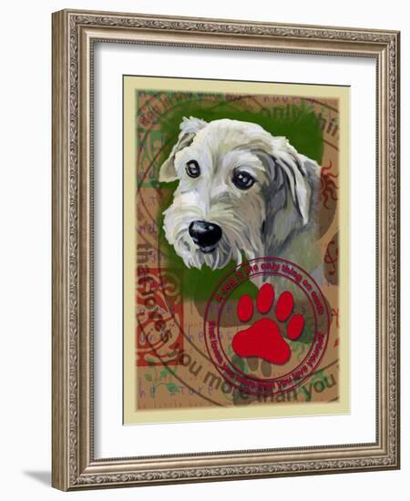White Terrier-Cathy Cute-Framed Giclee Print