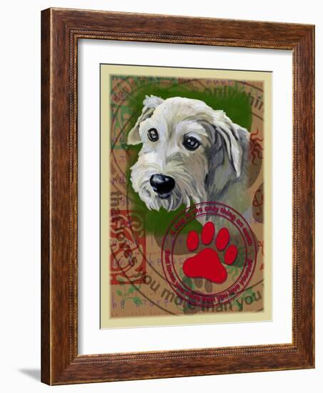 White Terrier-Cathy Cute-Framed Giclee Print