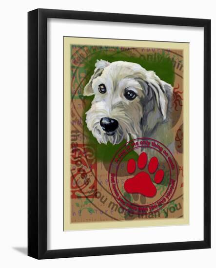 White Terrier-Cathy Cute-Framed Giclee Print