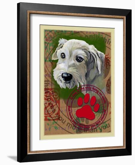 White Terrier-Cathy Cute-Framed Giclee Print