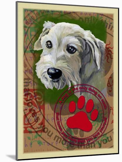 White Terrier-Cathy Cute-Mounted Giclee Print