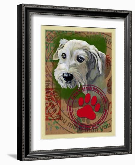 White Terrier-Cathy Cute-Framed Giclee Print