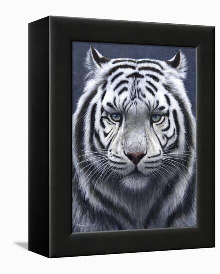 White Tiger Ghost-Jeremy Paul-Framed Premier Image Canvas