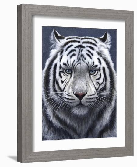 White Tiger Ghost-Jeremy Paul-Framed Giclee Print