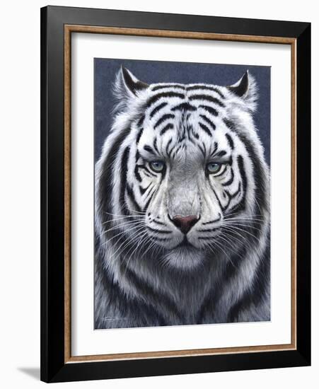 White Tiger Ghost-Jeremy Paul-Framed Giclee Print