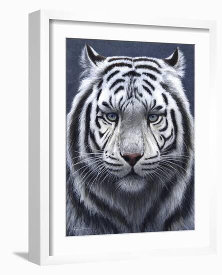 White Tiger Ghost-Jeremy Paul-Framed Giclee Print