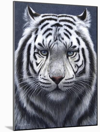 White Tiger Ghost-Jeremy Paul-Mounted Giclee Print