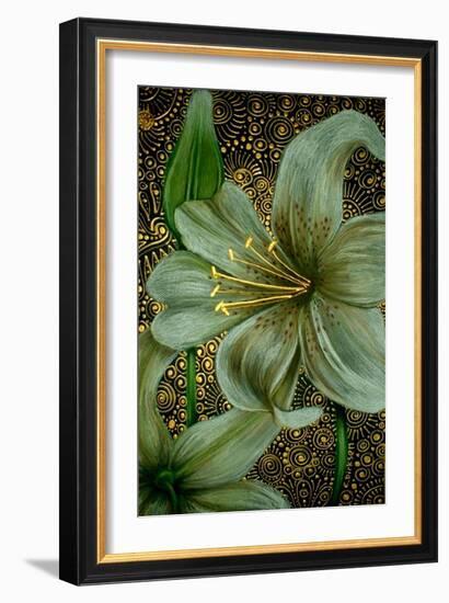 White Tiger Lilies-Cherie Roe Dirksen-Framed Giclee Print