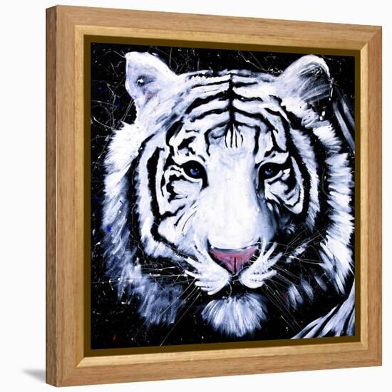 White Tiger-null-Framed Stretched Canvas