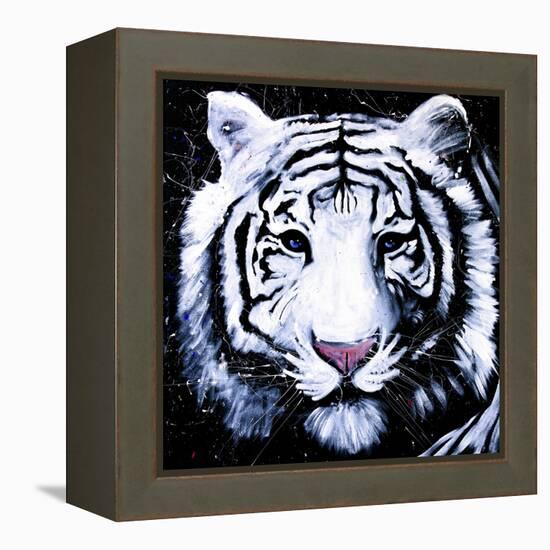 White Tiger-null-Framed Stretched Canvas