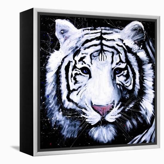 White Tiger-null-Framed Stretched Canvas