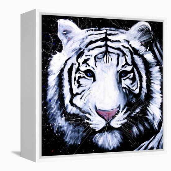 White Tiger-null-Framed Stretched Canvas