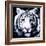 White Tiger-null-Framed Art Print