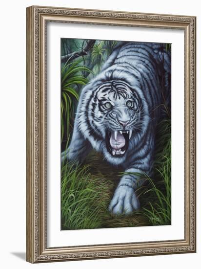 White Tiger-Jenny Newland-Framed Giclee Print