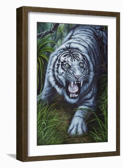 White Tiger-Jenny Newland-Framed Giclee Print