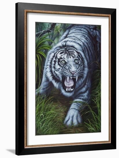 White Tiger-Jenny Newland-Framed Giclee Print