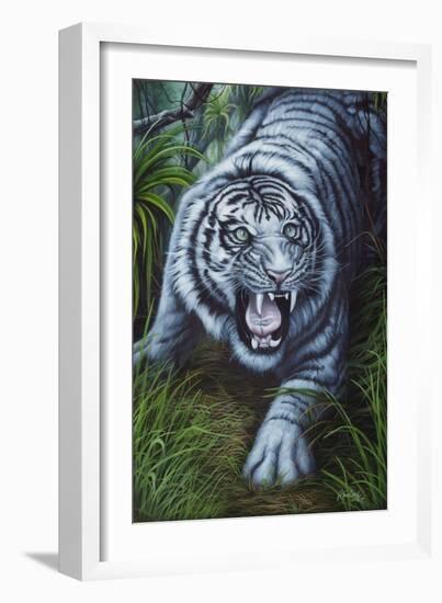 White Tiger-Jenny Newland-Framed Giclee Print