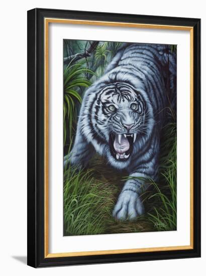 White Tiger-Jenny Newland-Framed Giclee Print