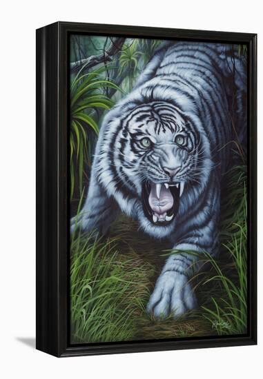 White Tiger-Jenny Newland-Framed Premier Image Canvas