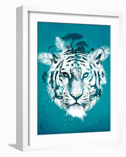 White Tiger-Robert Farkas-Framed Art Print