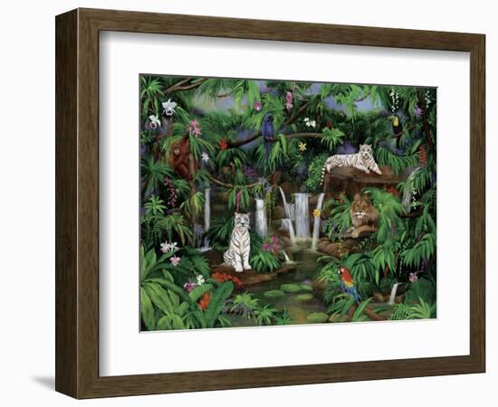 White Tigers-Betty Lou-Framed Giclee Print