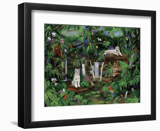 White Tigers-Betty Lou-Framed Giclee Print