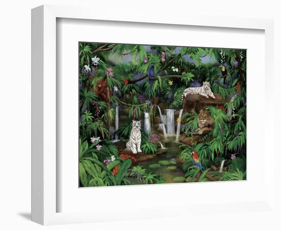 White Tigers-Betty Lou-Framed Giclee Print