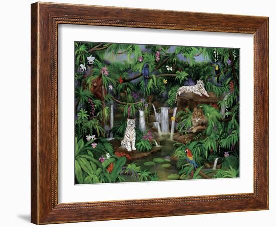 White Tigers-Betty Lou-Framed Giclee Print