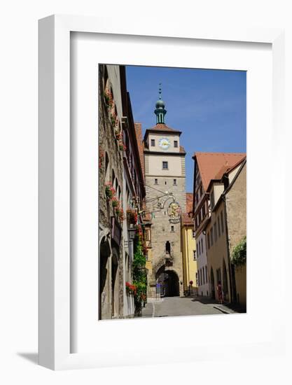 White Tower,, Rothenburg Ob Der Tauber, Romantic Road, Franconia, Bavaria, Germany, Europe-Robert Harding-Framed Photographic Print