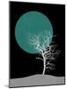 White Tree and Big Moon-Jasmine Woods-Mounted Art Print