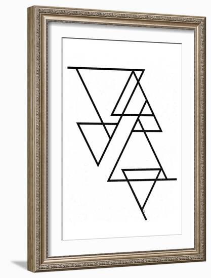 White Triangle-Gigi Louise-Framed Art Print