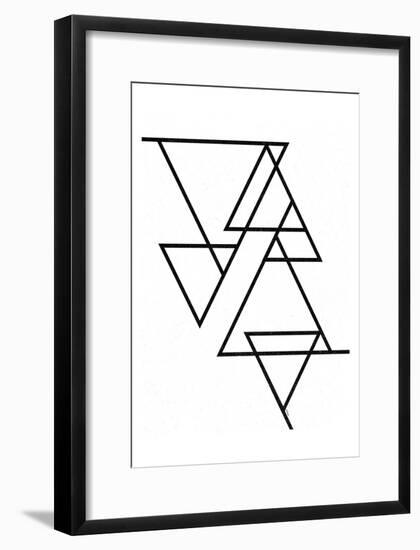 White Triangle-Gigi Louise-Framed Art Print