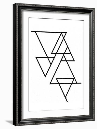 White Triangle-Gigi Louise-Framed Art Print