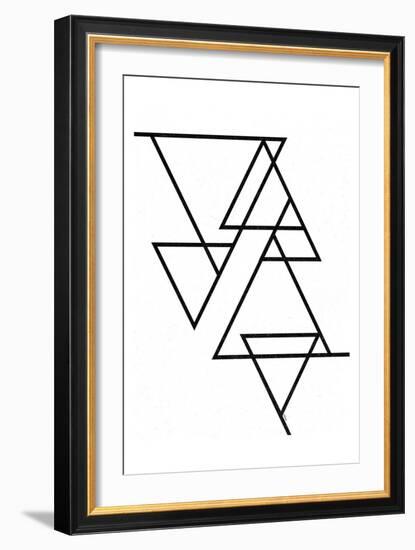 White Triangle-Gigi Louise-Framed Art Print