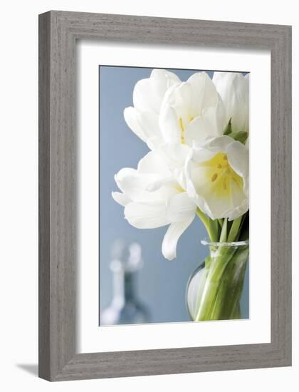 White Tulips Bouquet-Christine Zalewski-Framed Art Print