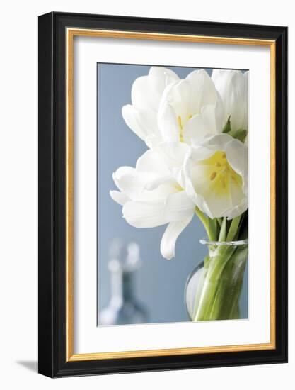 White Tulips Bouquet-Christine Zalewski-Framed Art Print