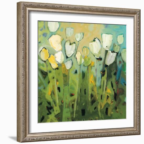 White Tulips I-Jennifer Harwood-Framed Art Print