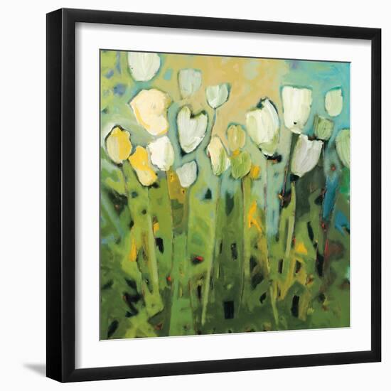 White Tulips I-Jennifer Harwood-Framed Art Print