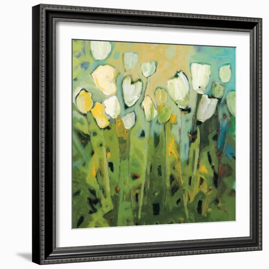 White Tulips I-Jennifer Harwood-Framed Art Print