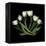 White Tulips-Magda Indigo-Framed Stretched Canvas