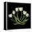 White Tulips-Magda Indigo-Framed Stretched Canvas