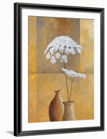 White Umbellas I-Isabel Martinez-Framed Art Print