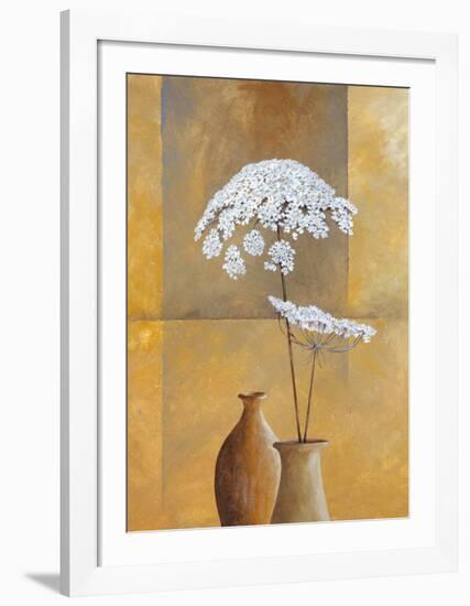 White Umbellas I-Isabel Martinez-Framed Art Print