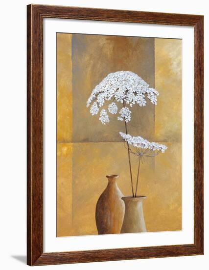 White Umbellas I-Isabel Martinez-Framed Art Print