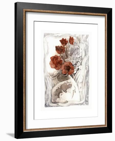 White Vase-Skarlett-Framed Giclee Print