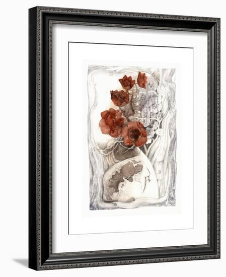 White Vase-Skarlett-Framed Giclee Print