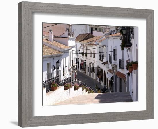 White Village of Mijas Near Torremolinos, Andalusia, Spain, Europe-Hans Peter Merten-Framed Photographic Print