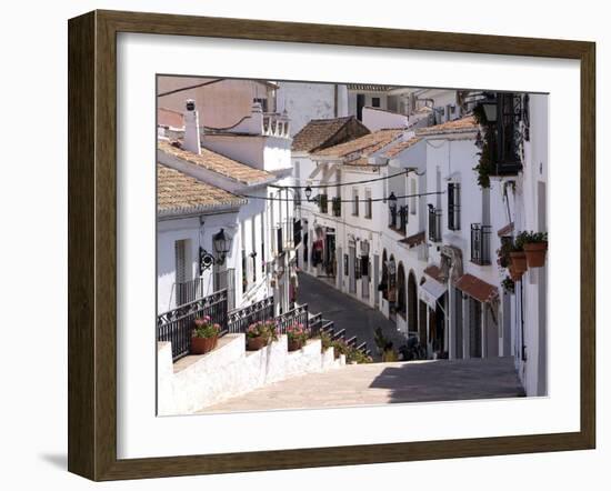 White Village of Mijas Near Torremolinos, Andalusia, Spain, Europe-Hans Peter Merten-Framed Photographic Print