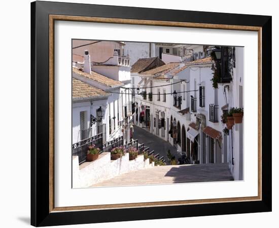 White Village of Mijas Near Torremolinos, Andalusia, Spain, Europe-Hans Peter Merten-Framed Photographic Print